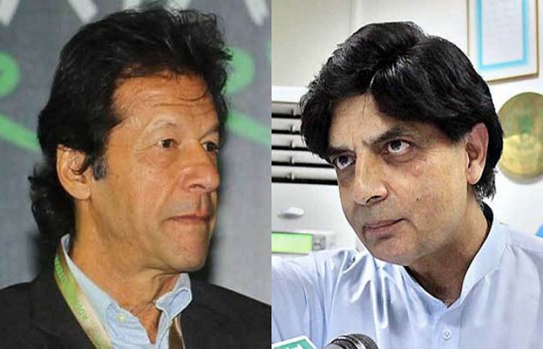 Imran Khan invites Chaudhry Nisar to join PTI fold